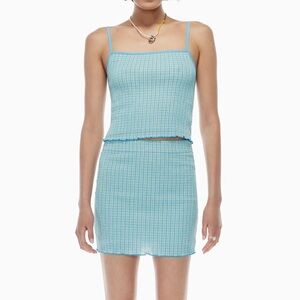 3 Items | Wilfred Blue Checkered Matching Set